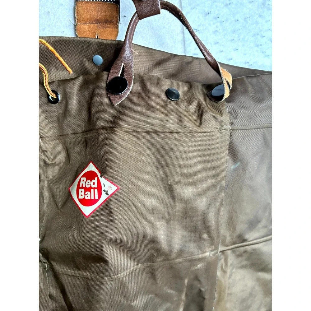 Red Ball Insulated Chest Wader Mens L Brown Waterproof Hunting Adjustable Strap